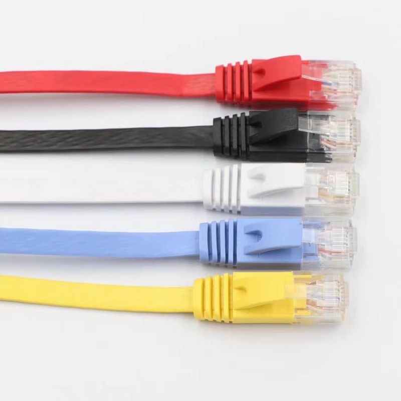 ETL DELTA UL Cat5e Cat6 Rj45 câble plat Rohs 35M câble réseau Ethernet