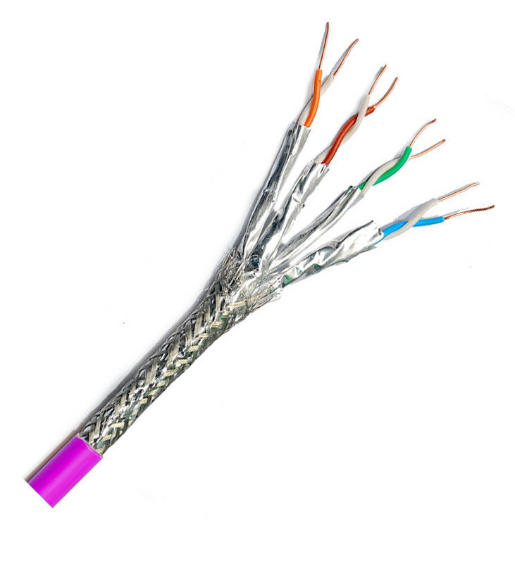 Câble LAN Ethernet intérieur extérieur 24Awg SFTP Cat 8 100m 305m 500m