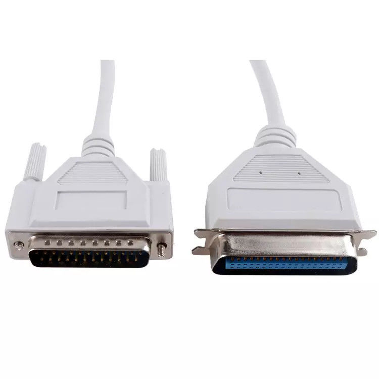 Mâle de cuivre pur de PVC VGA au mâle femelle du câble 36P d'imprimante au DB 25P