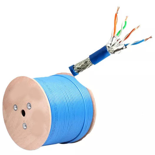 23AWG*4P Câble Lan Cat7 305m Prise en charge de la transmission Netword Ethernet 10 Gigabits