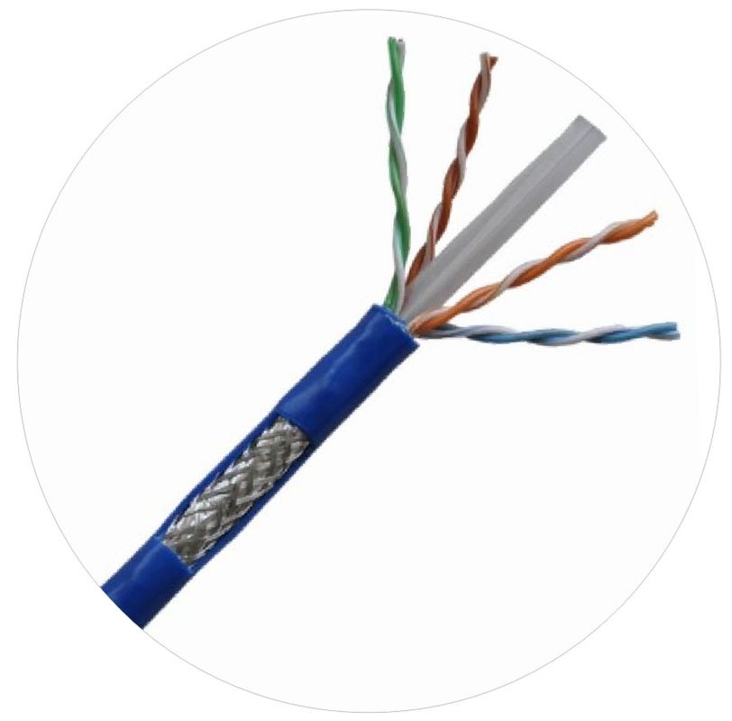 Cordons de brassage réseau 0,57 mm Câble torsadé 4 paires Cat 6 250 Mhz 1000 ft 24 awg