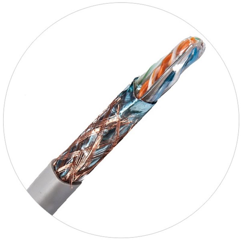 Cordons de brassage réseau 0,57 mm Câble torsadé 4 paires Cat 6 250 Mhz 1000 ft 24 awg