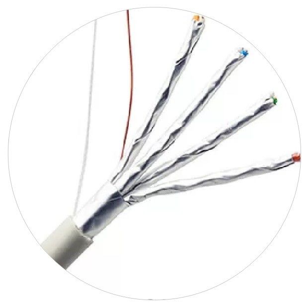 câble LAN Cat6 de cordes de correction du réseau 23awg avec la veste 4MHz de LSZH