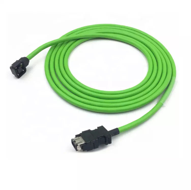 Câble d'encodeur de Pin d'IP67 M23 19 pour le laiton nickelé de moteur servo