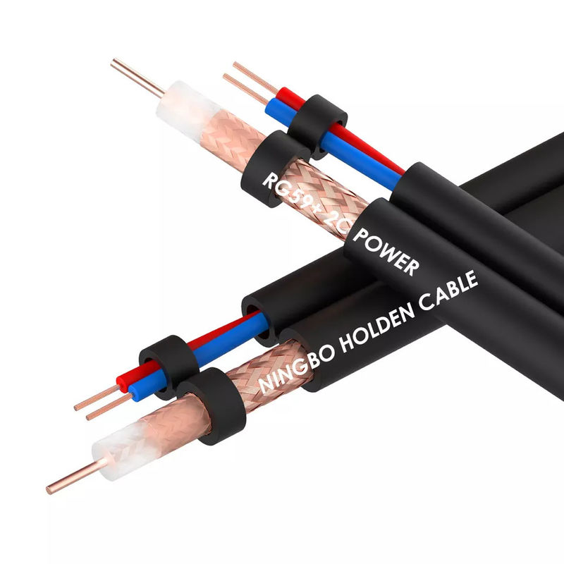 Câble coaxial de cuivre Rg6 nu solide de 50 ohms 1000 pi pour le récepteur satellite