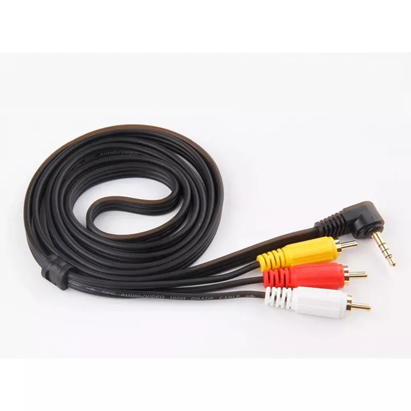 Câbles audio-vidéo en cuivre RCA vers prise 3,5 mm pour TV DVD RCA