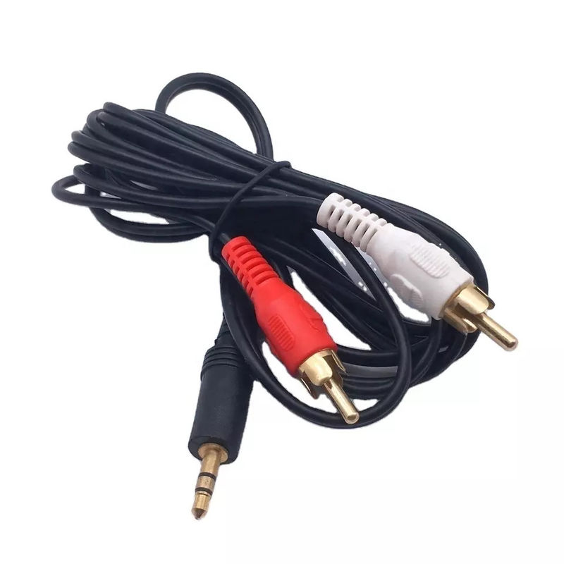 Câbles audio-vidéo en cuivre RCA vers prise 3,5 mm pour TV DVD RCA