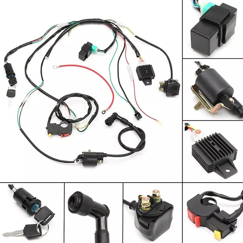 Argent plaqué des véhicules à moteur de faisceau de fil de camion de TE Molex de noyaux de PVC 50