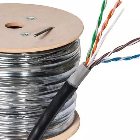UTP FTP mousse solide PE réseau cordons de brassage Cat 5 Lan câble 100ft