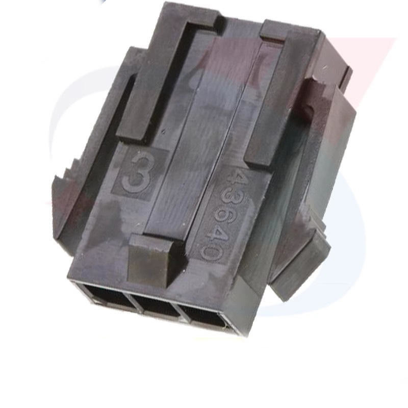 Prise du Micro-ajustement 3,0 de Molex 43640-0300 logeant le Bas-halogène simple d'oreilles de bâti de panneau de goupille de la rangée 3 en stock 43640-0300