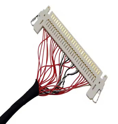 HRS DF13-30DS-1.25C à DF14-20S-1.25C 20 broches 30 broches 40 broches 50 broches 60 broches Assemblage de câble Lvds personnalisé pour panneau LCD