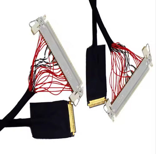 HRS DF13-30DS-1.25C à DF14-20S-1.25C 20 broches 30 broches 40 broches 50 broches 60 broches Assemblage de câble Lvds personnalisé pour panneau LCD