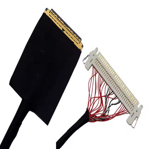 HRS DF13-30DS-1.25C à DF14-20S-1.25C 20 broches 30 broches 40 broches 50 broches 60 broches Assemblage de câble Lvds personnalisé pour panneau LCD