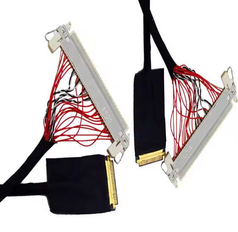 Automatisation industrielle Cable série à affichage basse tension noir couleur avec type de connecteur LVDS