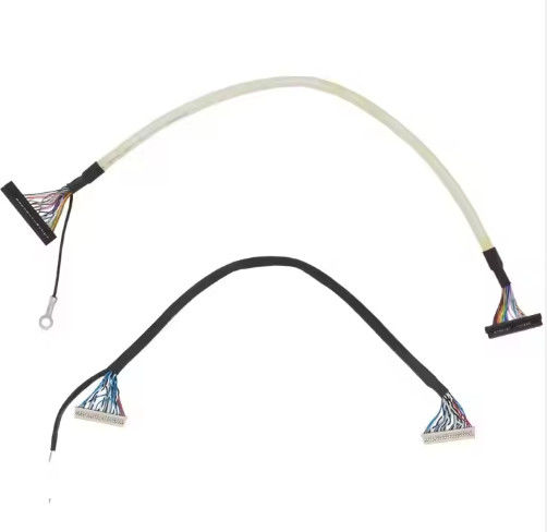 Cable micro coaxiale Lvds 20 30 40 broches Écran LCD personnalisé Cable d'affichage Ipex pour écran LCD