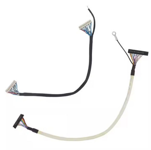 Cable micro coaxiale Lvds 20 30 40 broches Écran LCD personnalisé Cable d'affichage Ipex pour écran LCD