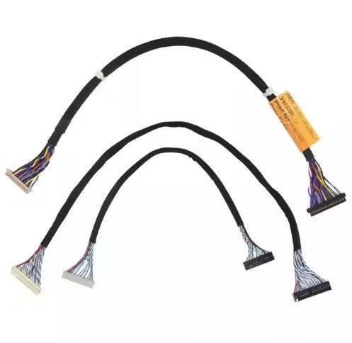 Cable micro coaxiale Lvds 20 30 40 broches Écran LCD personnalisé Cable d'affichage Ipex pour écran LCD