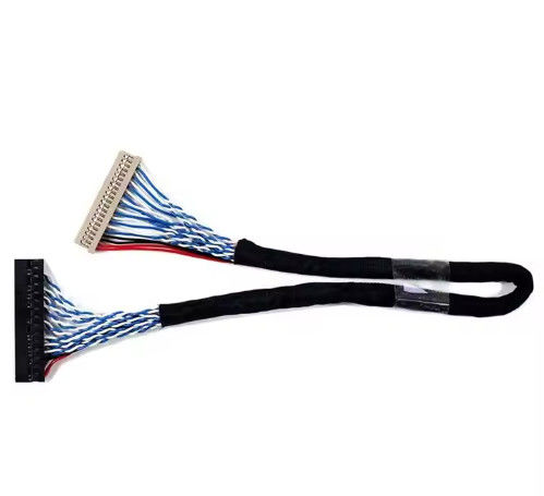 Cable série à affichage basse tension Cable LVDS avec matériau de conducteur de cuivre et matériau de jaquette en PVC AWG26-28