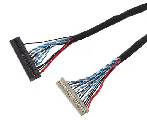 Test à 100% 1,25 mm 2,0 mm Pitch 20 30 40 connecteur à broches LVDS câble écran LCD