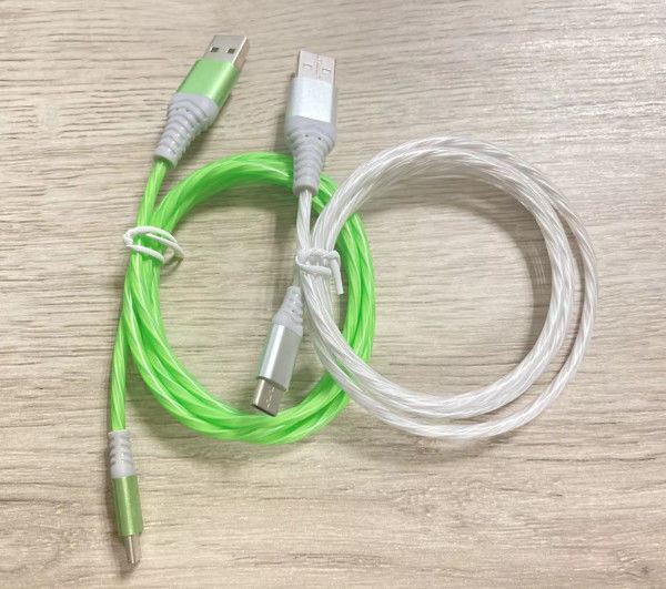 Vente à chaud prix d'usine 3 en 1 câble USB pour éclairer la nuit et le câble de transfert de date lumineux