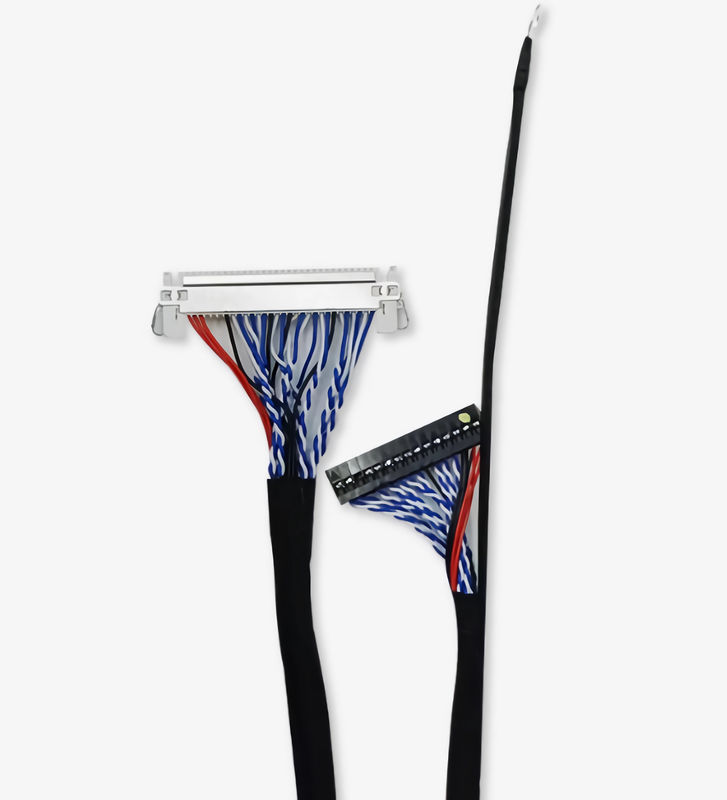 Transmission de signal précise garantie câble LVDS certifié UL avec une longueur de câble de 1 à 5 m et un gilet en PVC ignifuge