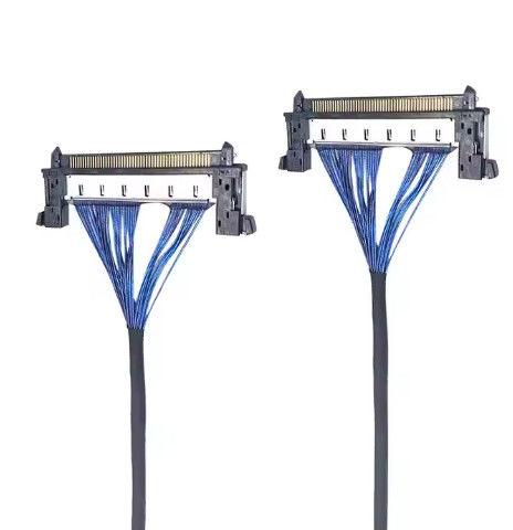 Faisceau de câblage personnalisé de couleurs de fil 20awg pour véhicules durables AS14*0.16*1.25*2C SP OD4.0 PVC noir