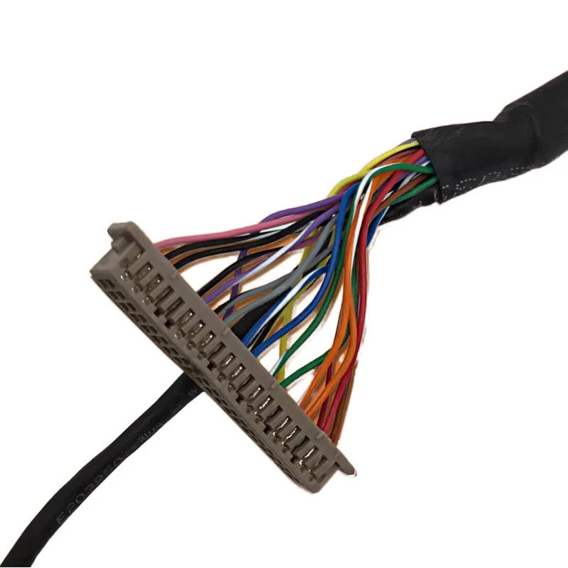 Assemblage fiable de câbles LVDS avec compatibilité à haute résistance, idéal pour les écrans, les caméras et les appareils embarqués