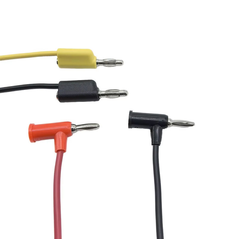 Cable personnalisé de conception Banane Grade Plug à connecteur féminin Cable OD4.0/OD5.0 Fabrication de câbles médicaux pour le patient de surveillance ou d'équipement de diagnostic