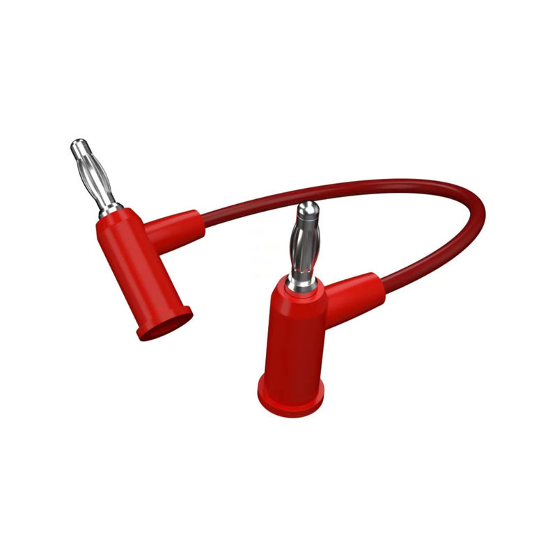 Conception de câble personnalisé Fabrication de câbles médicaux Fiche banane 4,0/5,0 mm vers câble de test femelle | Assemblage de câbles en silicone pour équipements médicaux ou de laboratoire