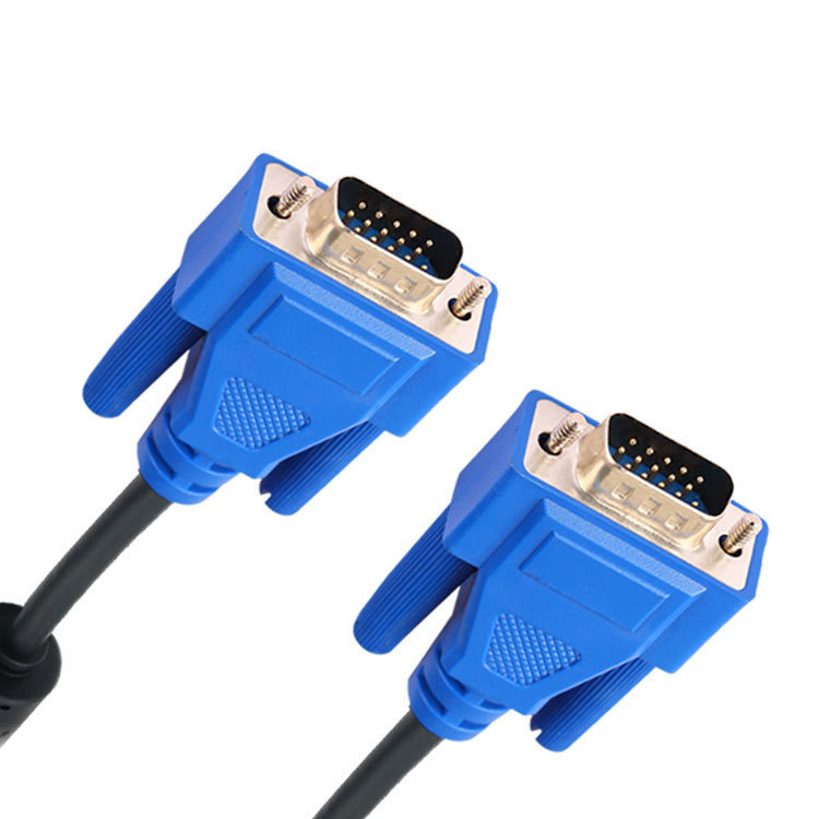 Les fabricants de faisceaux de câbles fournissent un assemblage de câbles VGA HD personnalisé pour la connexion d'ordinateurs de bureau, d'écrans et de projecteurs.