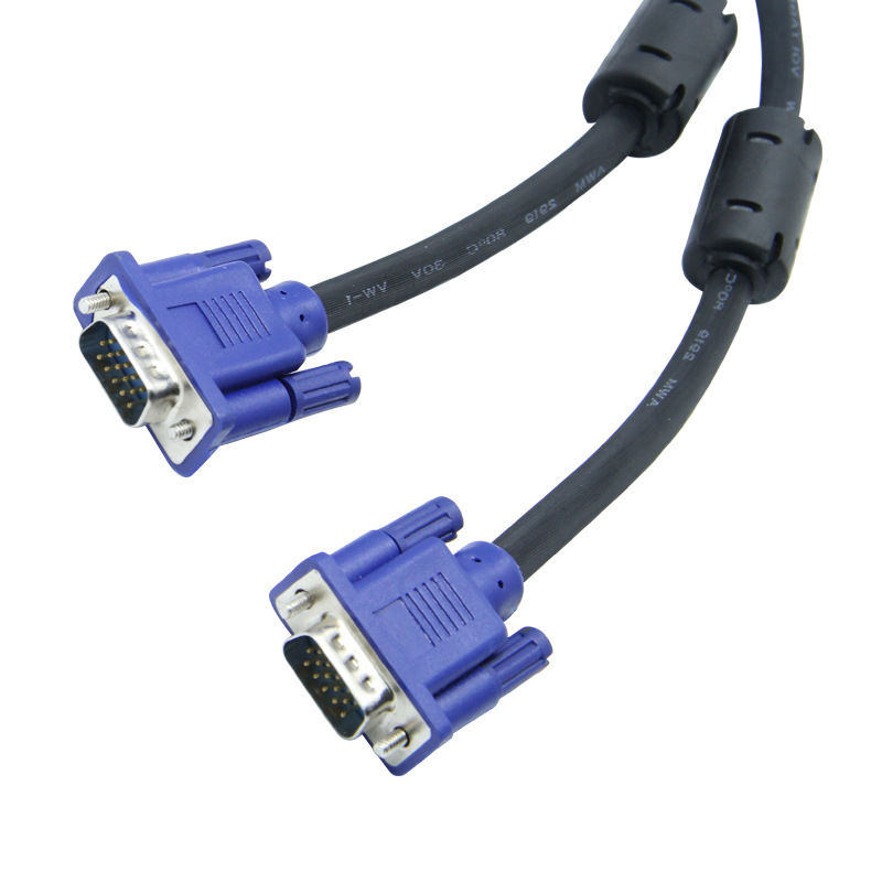 Assemblage de câble de connexion VGA HD personnalisé pour l'hôte de bureau au moniteur et au projecteur fourni par les fabricants de harnais de fil