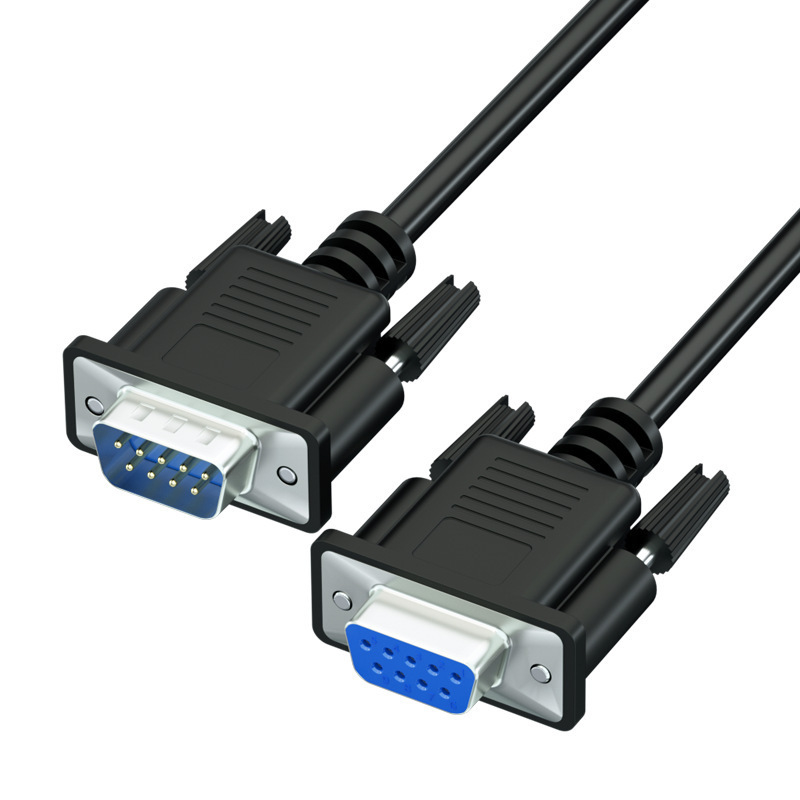 Cable personnalisé DB9 RS232 Homme à Homme et Femme Assemblage de câble de connexion en série croisé Conçu pour une utilisation fiable dans les équipements industriels