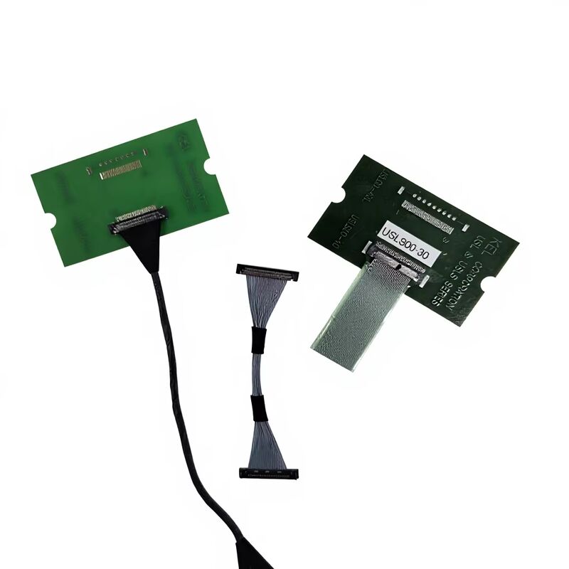 USLS20-30-010-B câble LVDS micro coaxé à 30 broches pour transmission à grande vitesse avec assemblage personnalisé de 0,4 mm pitch