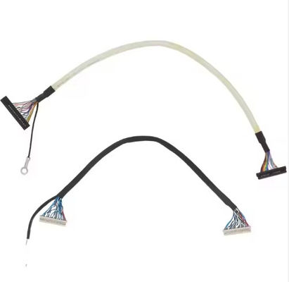 Cable micro coaxiale Lvds 20 30 40 broches Écran LCD personnalisé Cable d'affichage Ipex pour écran LCD