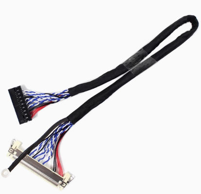 AWG26-28 Cable LVDS à isolation noire pour la transmission en réseau