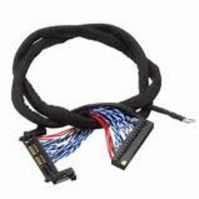 Cable LVDS noir avec une résistance diélectrique ≥ 1000 V/min et matériau de conducteur en cuivre