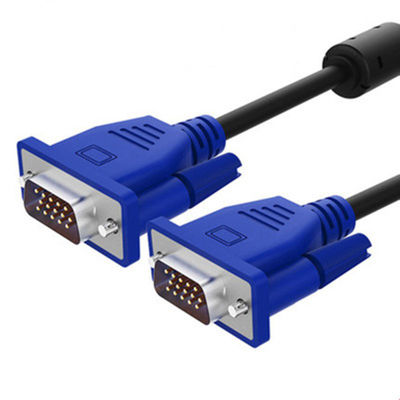 Faisceau de connexion VGA pour affichage d'ordinateur et configuration de projecteur, adapté à l'installation d'ingénierie, usine de câbles personnalisés