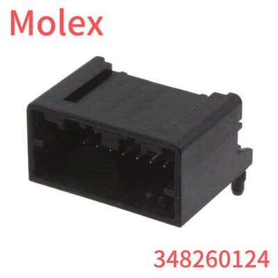 Connecteur de montage de surface à angle droit de la série Molex 348260124 à usage industriel