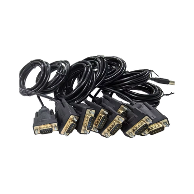 Câble personnalisé entièrement en cuivre DB9 DB15 DB25, 2x15 broches, câble de connexion série et parallèle mâle à mâle pour le transfert de données