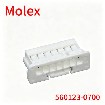 Molex 560123-0700 2,00 mm boîtier de connecteur fil à plaque, 7 circuits, PBT blanc