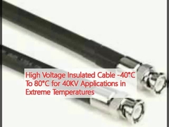 Cable isolant haute tension -40°C à 80°C pour les applications de 40KV à températures extrêmes