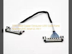 Cable LVDS à conducteur de cuivre nominal de 300 V, pare-flamme en PVC, veste UL VW-1