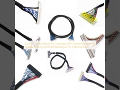 Conception de câbles personnalisés pour les systèmes LVDS compacts, dotés d'un routage flexible et d'une résistance EMI pour une utilisation industrielle
