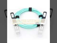 Fabricants de faisceaux de câbles de transmetteur-récepteur à fibre optique QSFP28 100GBASE-FR QSFP-40G-FR QSFP-100G-FR-S à longueur personnalisée, Lambda 1310nm, 2km, DOM