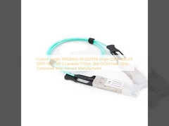 Fabricants de faisceaux de câbles de transmetteur-récepteur à fibre optique QSFP28 100GBASE-FR QSFP-40G-FR QSFP-100G-FR-S à longueur personnalisée, Lambda 1310nm, 2km, DOM