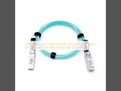 Assemblage de câbles personnalisés ultra-rapides 200G QSFP-DD cuivre DAC pour la transmission de données à faible consommation et haute densité
